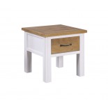 Splash of White - Lamp Table With drawer